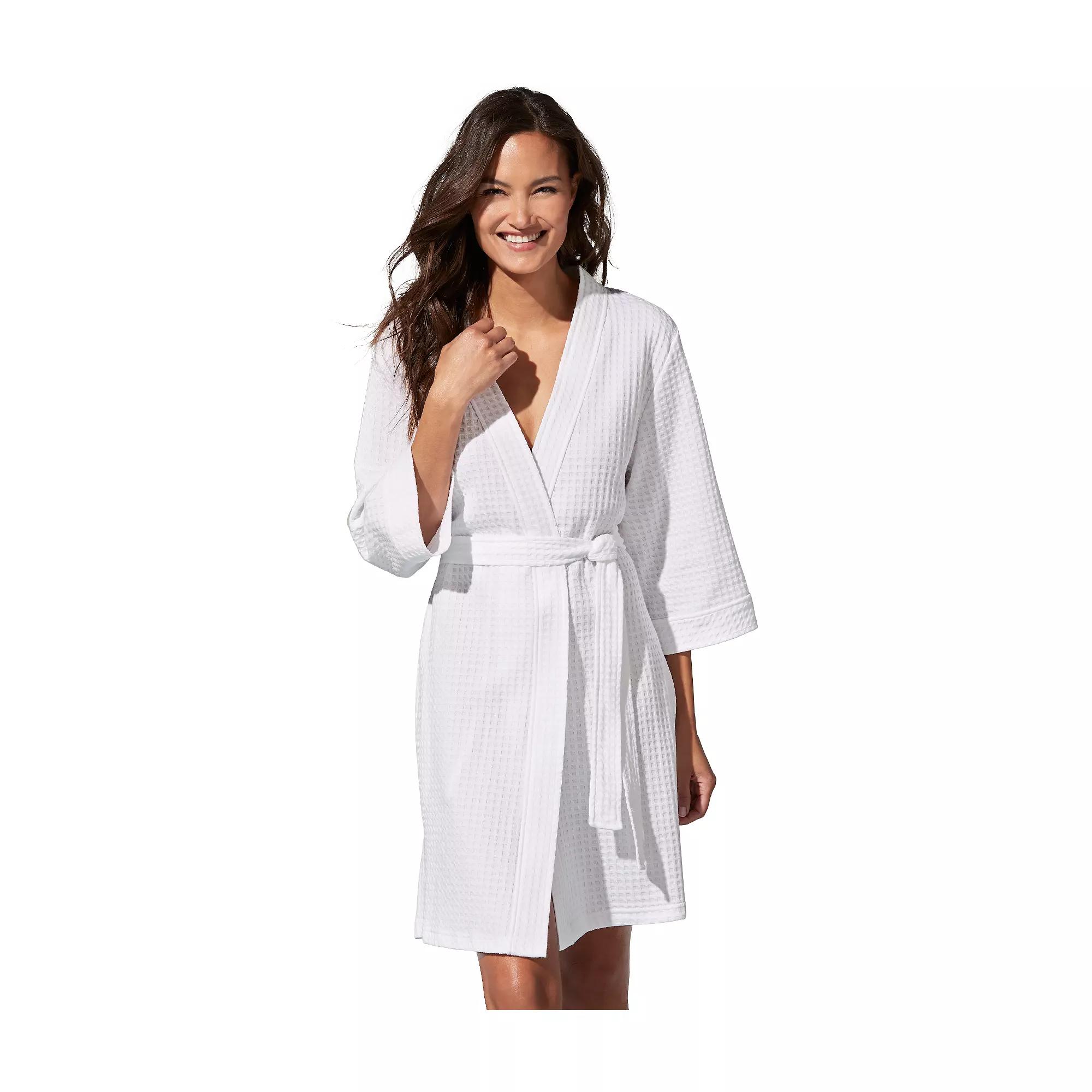 Women's Croft & Barrow® Waffle Texture Robe,  Product Image