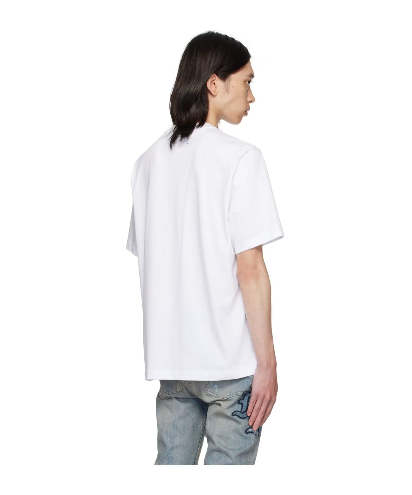 White Printed Core Logo T-Shirt Product Image