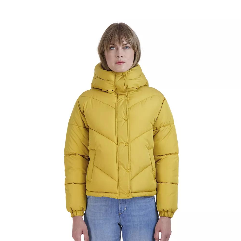 Juniors' Sebby Short Puffer Jacket, Women's,  Product Image
