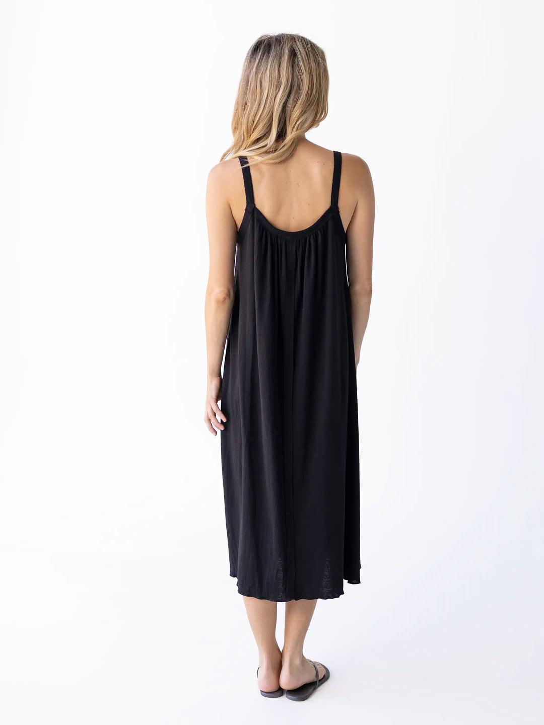 Relaxed Button Down Midi Dress Product Image
