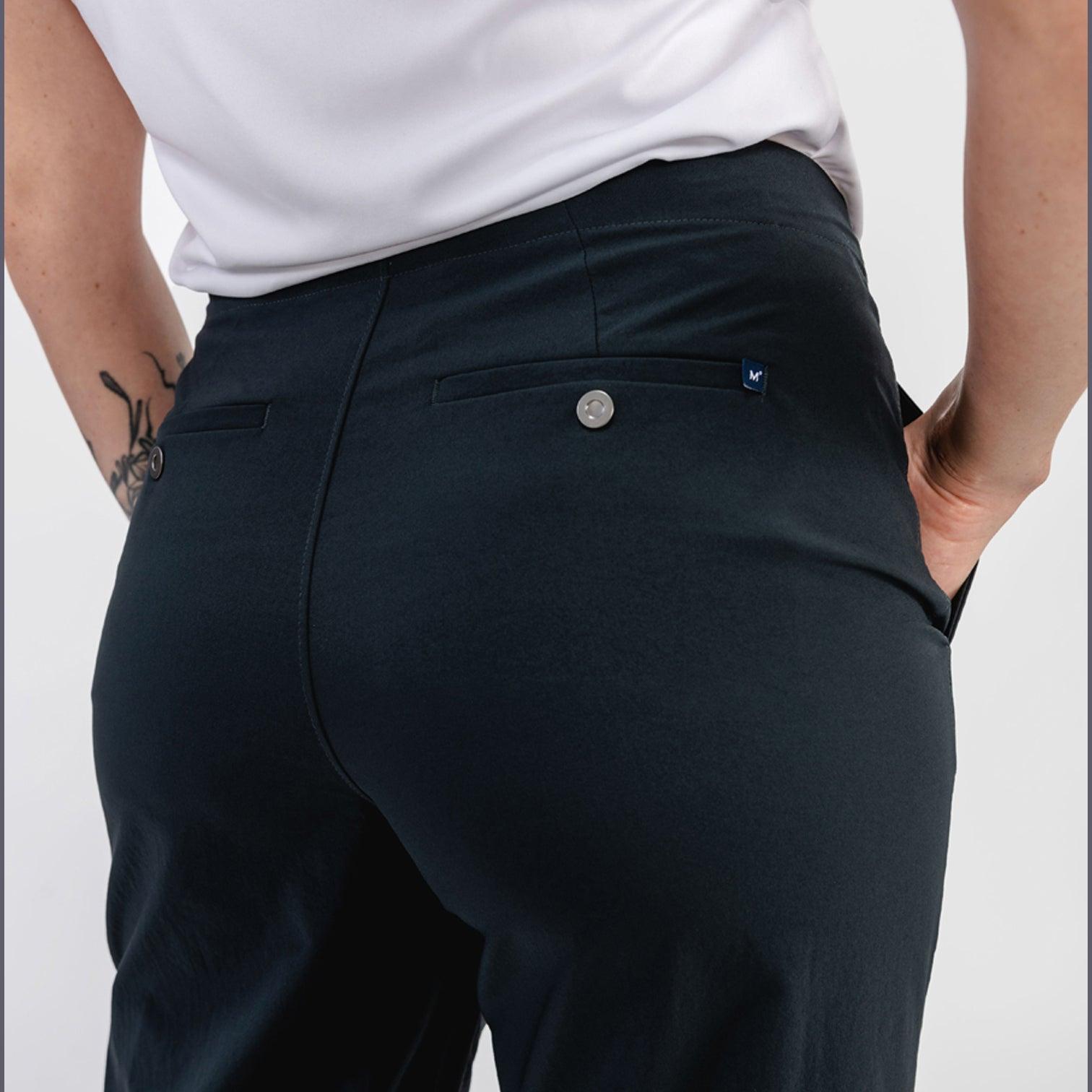 Women's Pace Poplin Cropped Chino - Navy Female Product Image