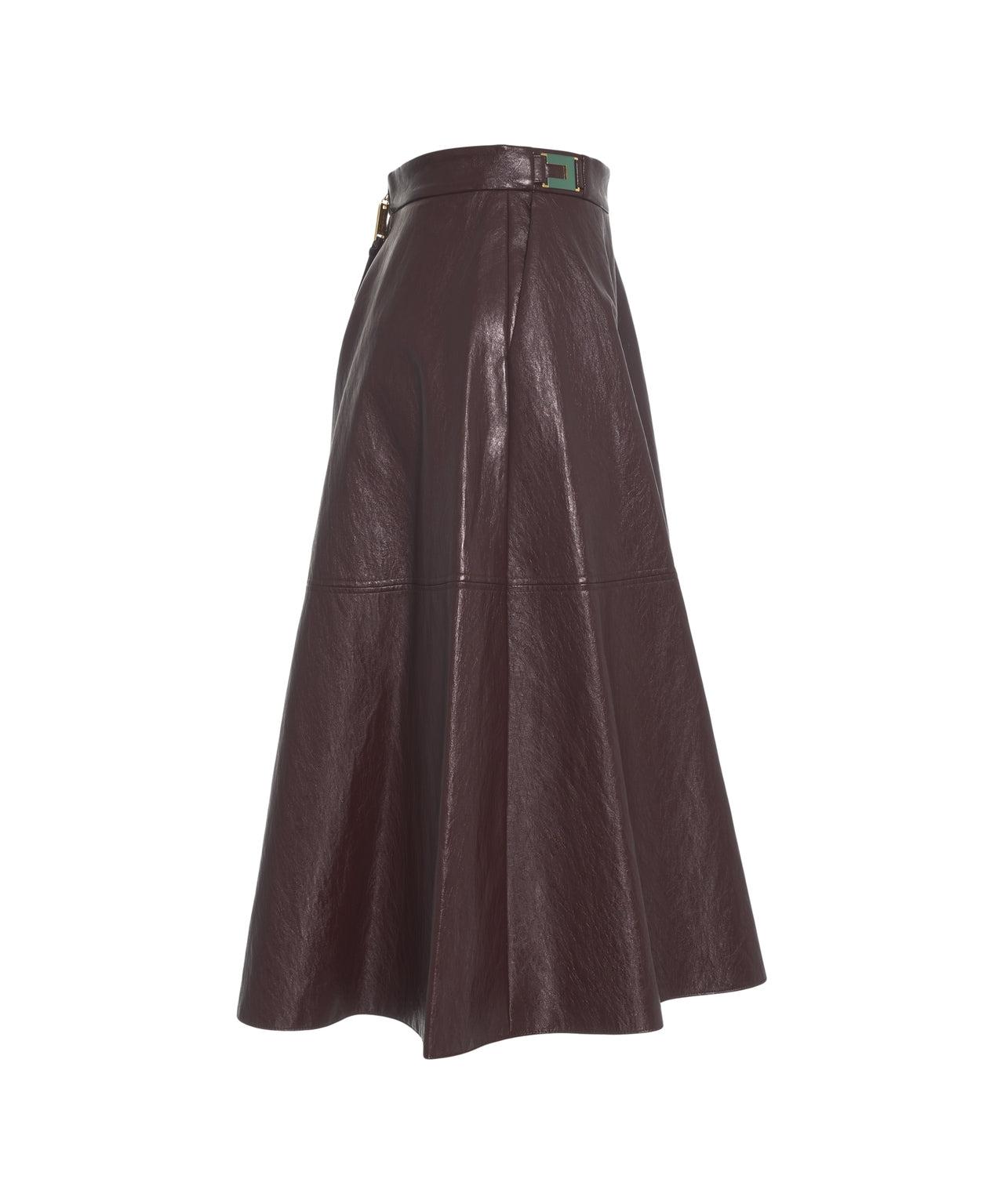 Faux leather midi skirt Product Image