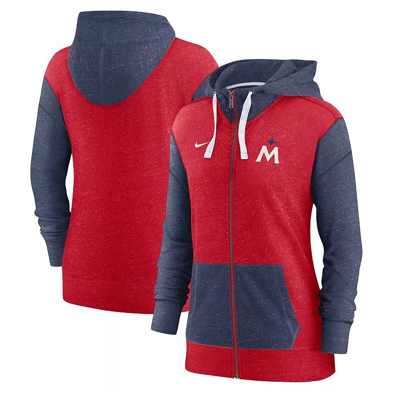 Women's Nike Red Minnesota Twins Full-Zip Hoodie, Size: Large Product Image