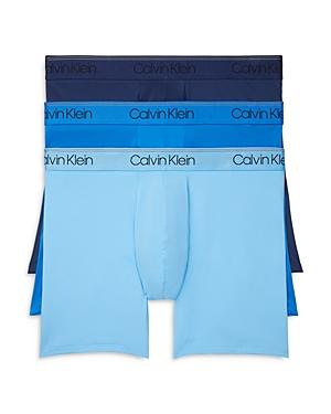 Calvin Klein Microfiber Stretch Wicking Boxer Briefs, Pack of 3 Product Image