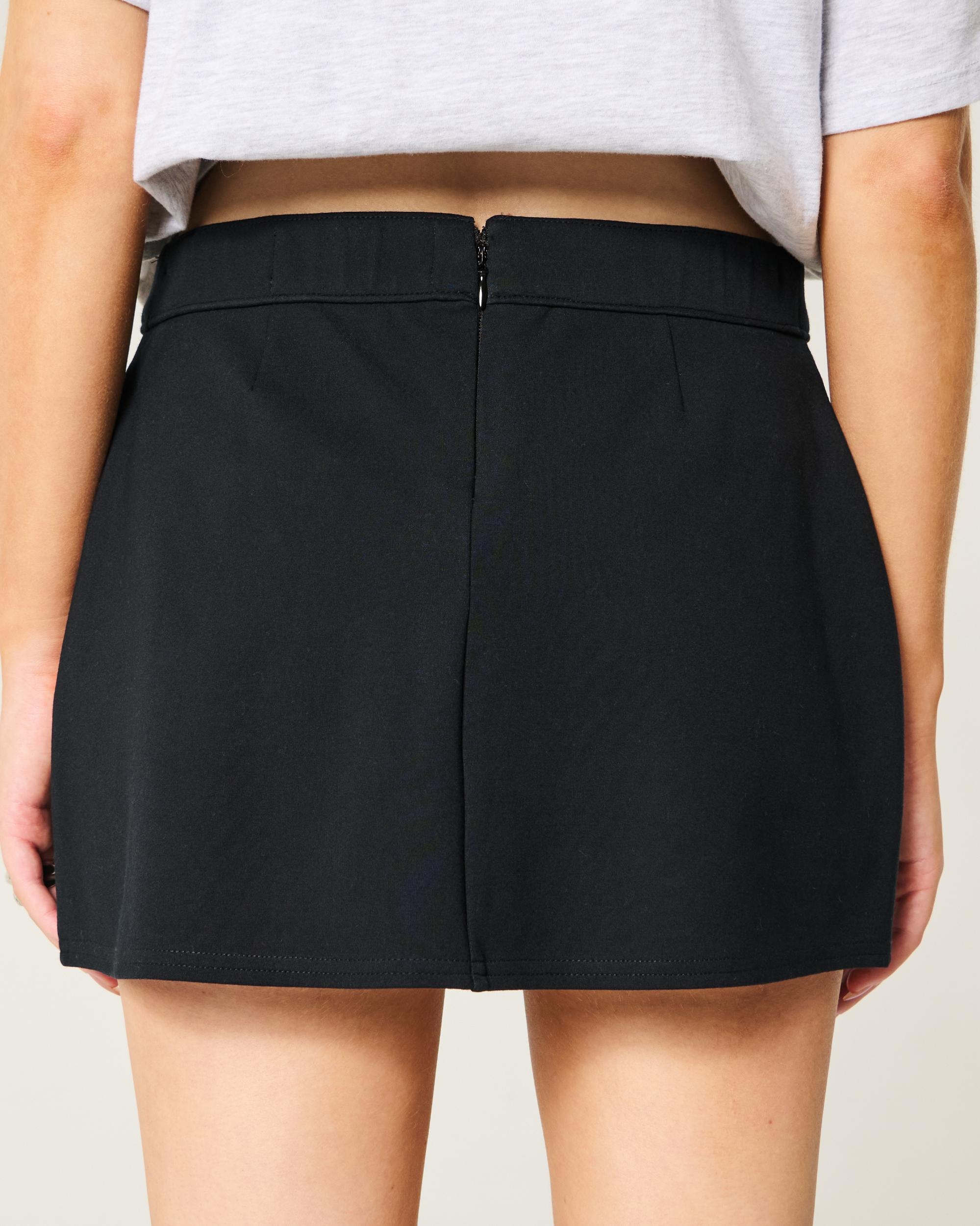 High-Rise Ponte A-Line Mini Skort Product Image