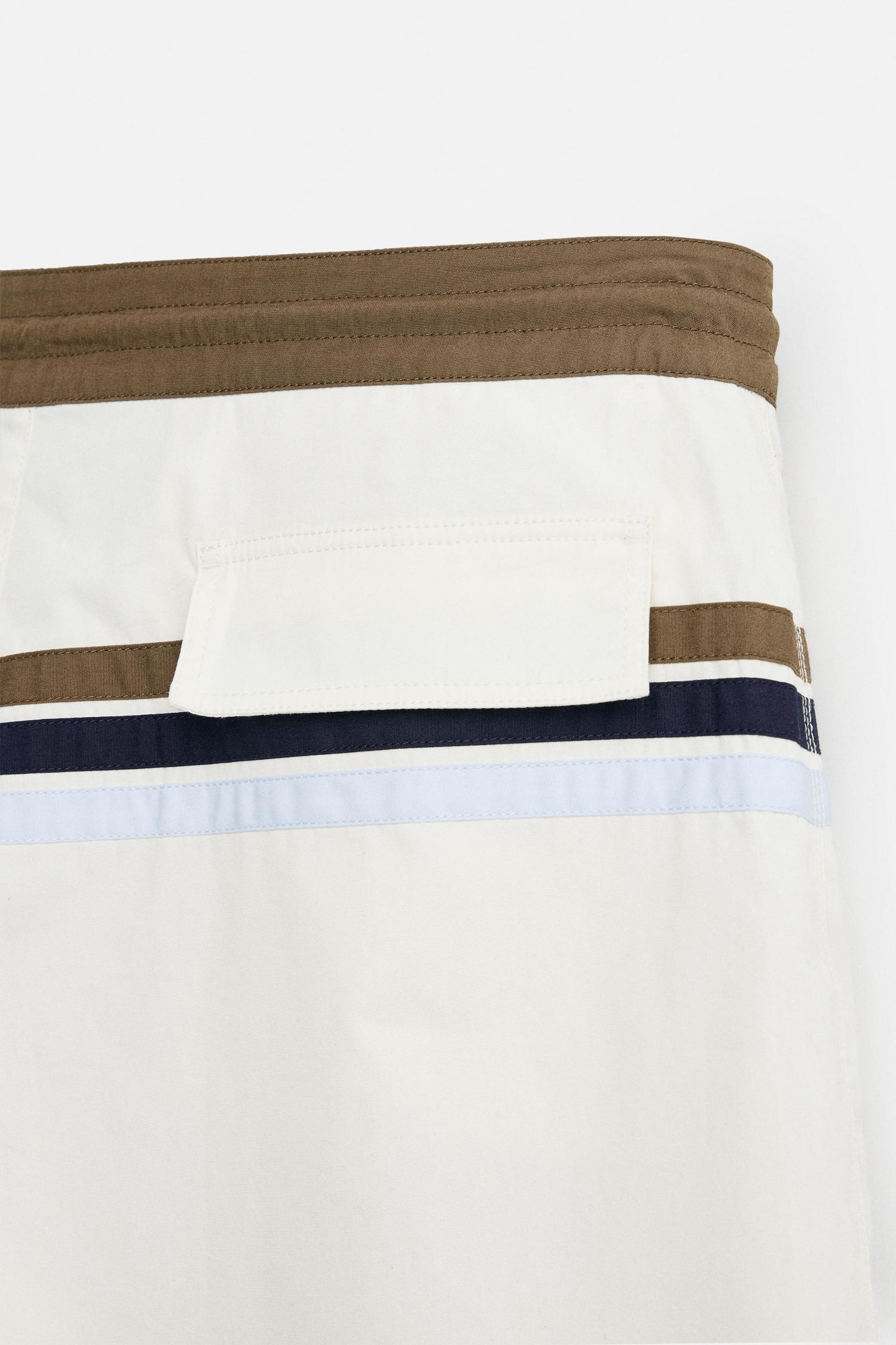 STRIPED LONG SWIMSUIT Product Image