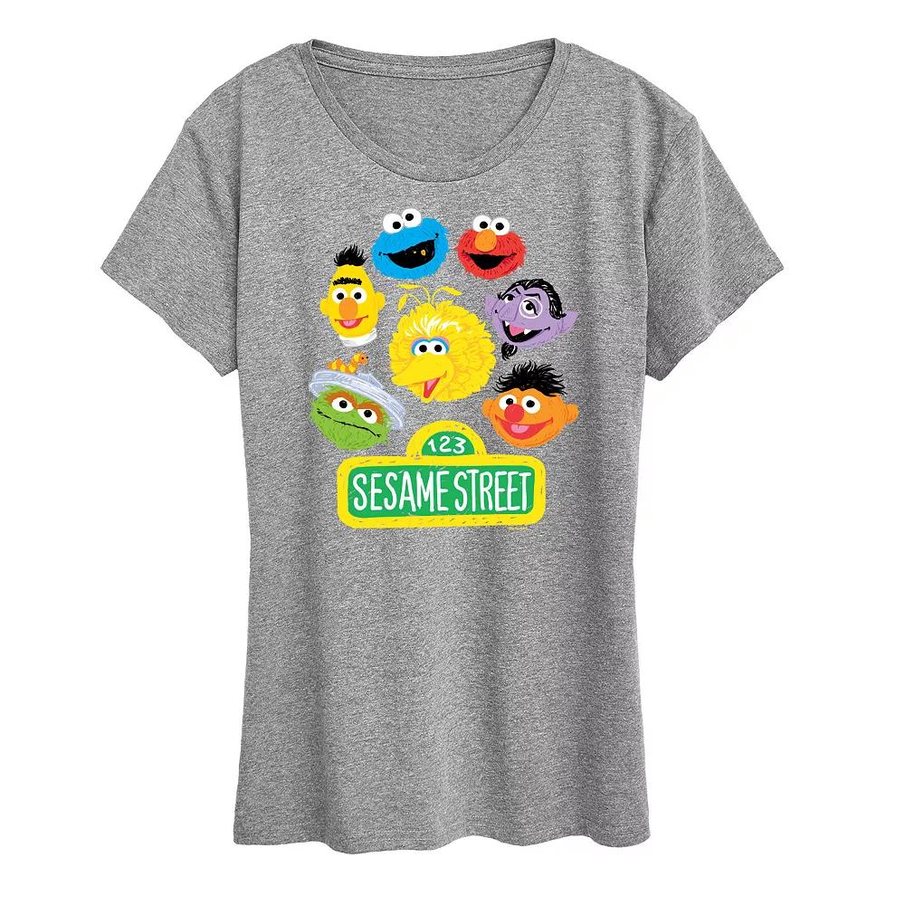 Women's Sesame Street Group Graphic Tee, Girl's,  Product Image
