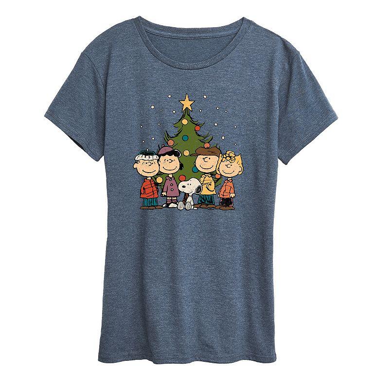 Women's Peanuts Christmas Group Graphic Tee,  Product Image
