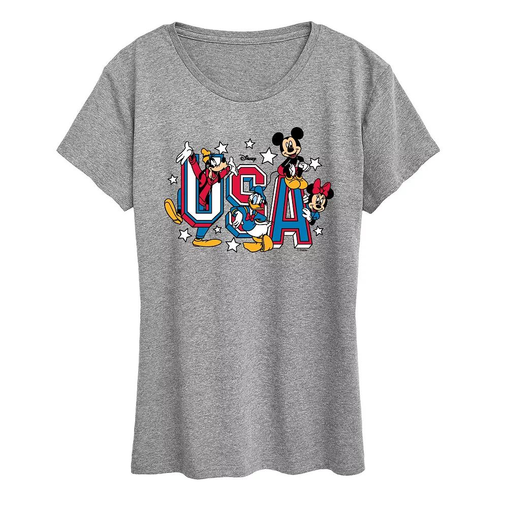 Disney's Mickey Mouse & Friends Women's USA Graphic Tee,  Product Image