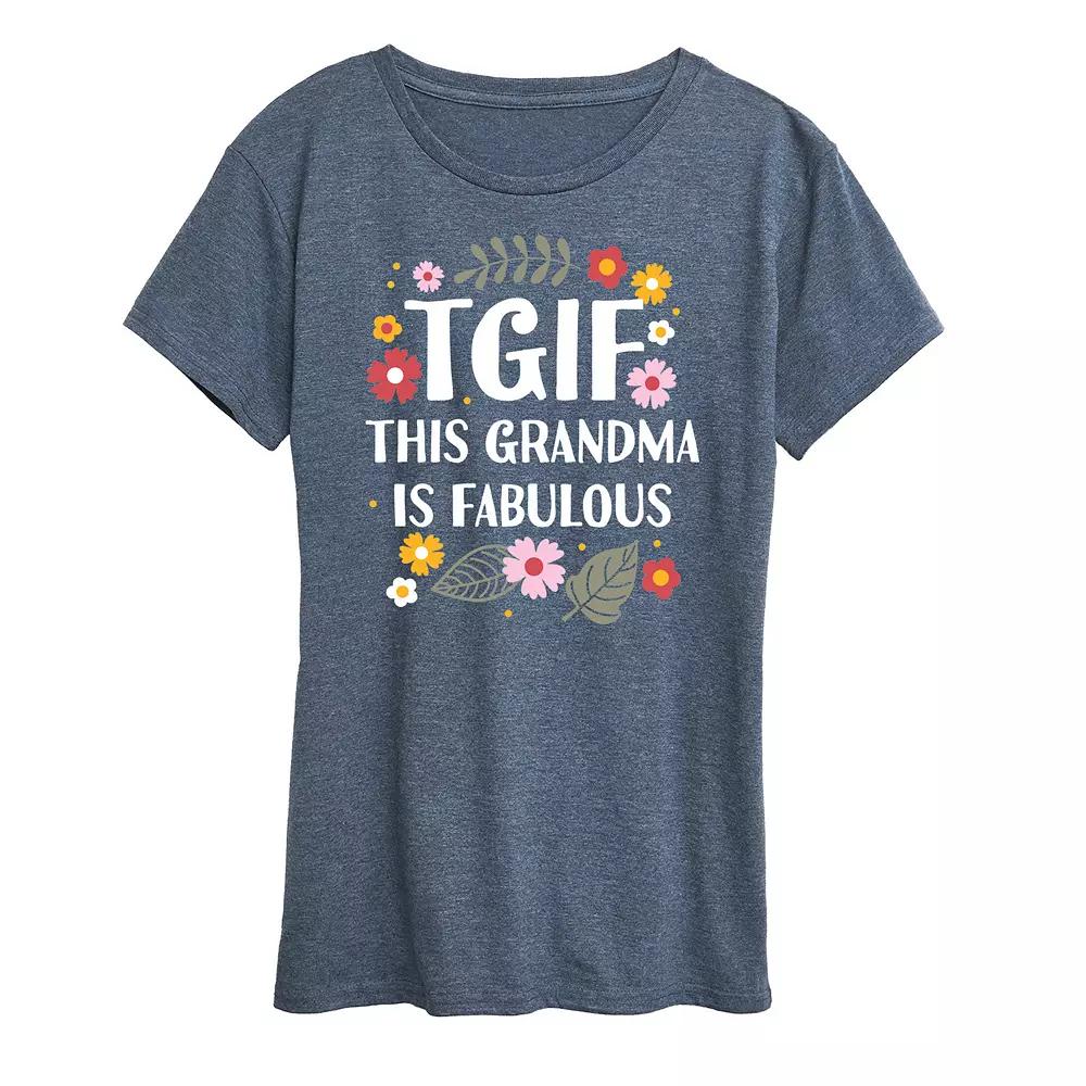 Women's TGIF This Grandma Is Fab Graphic Tee,  Product Image