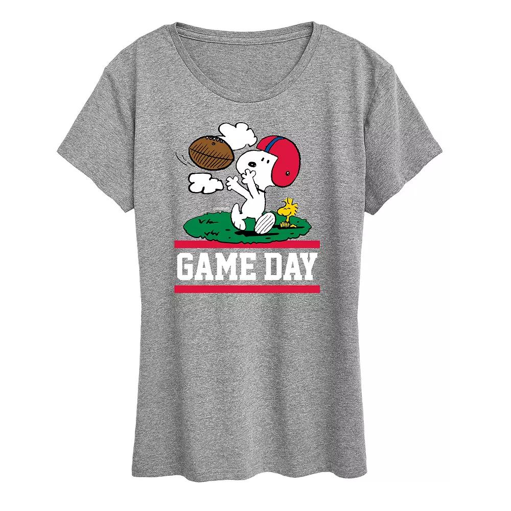 Women's Peanuts Snoopy & Woodstock Game Day Graphic Tee, Girl's,  Product Image