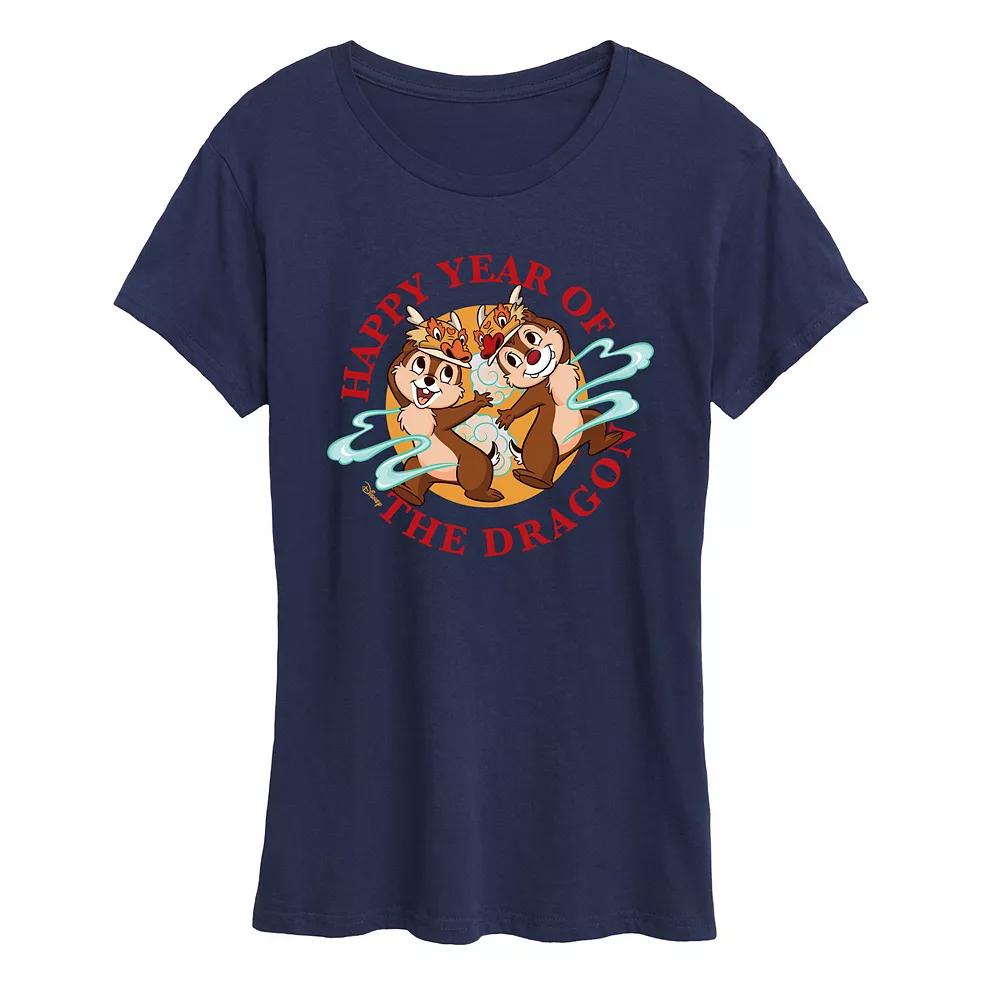 Disney's Chip And Dale Women's Year Of The Dragon Graphic Tee,  Product Image