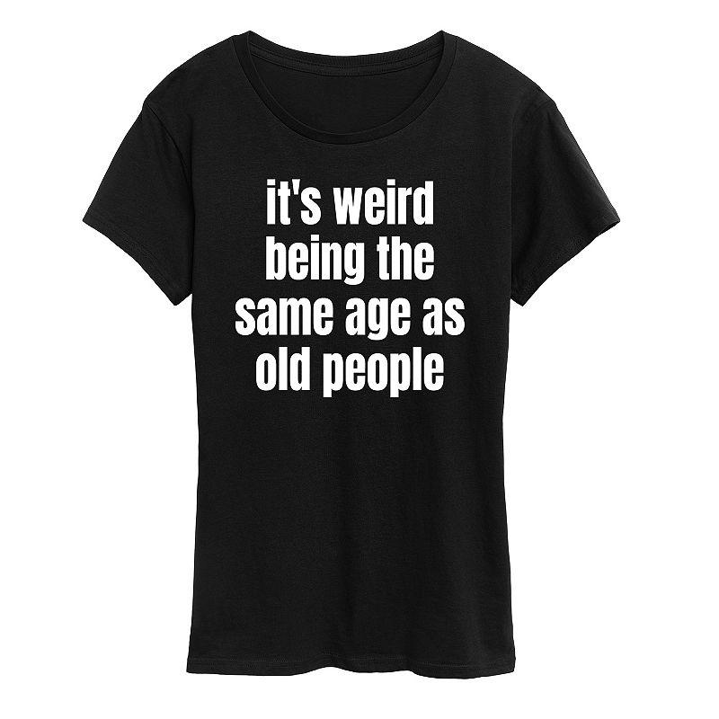 Plus Same Age As Old People Graphic Tee, Women's,  Product Image