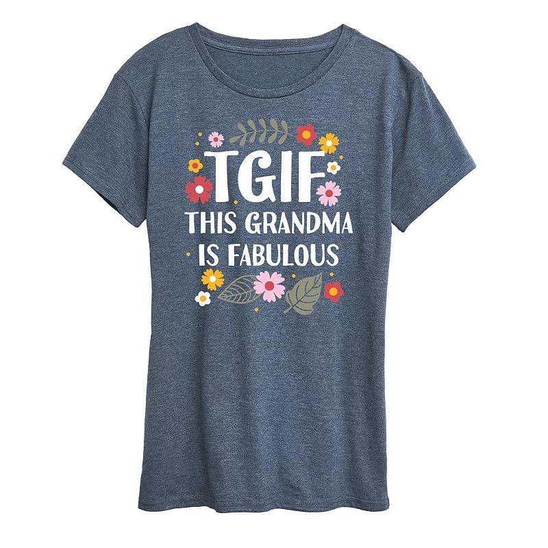 Women's TGIF This Grandma Is Fab Graphic Tee,  Product Image