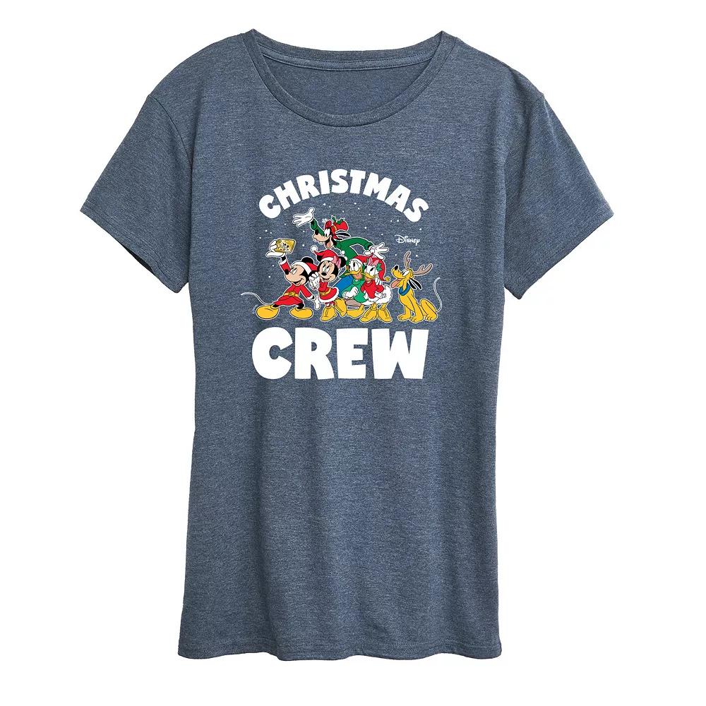Disney's Mickey and Friends Women's Christmas Crew Graphic Tee, Girl's,  Product Image