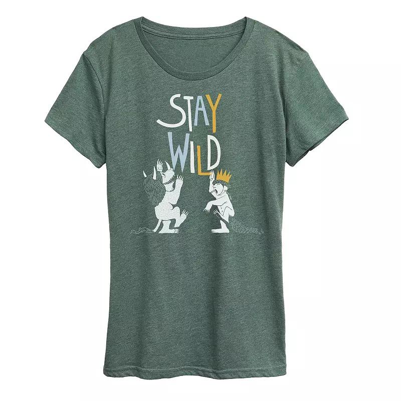 Women's Where The Wild Things Are Stay Wild Graphic Tee,  Product Image