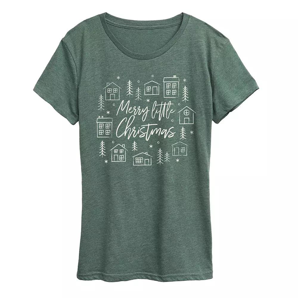 Women's Merry Little Christmas Graphic Tee,  Product Image