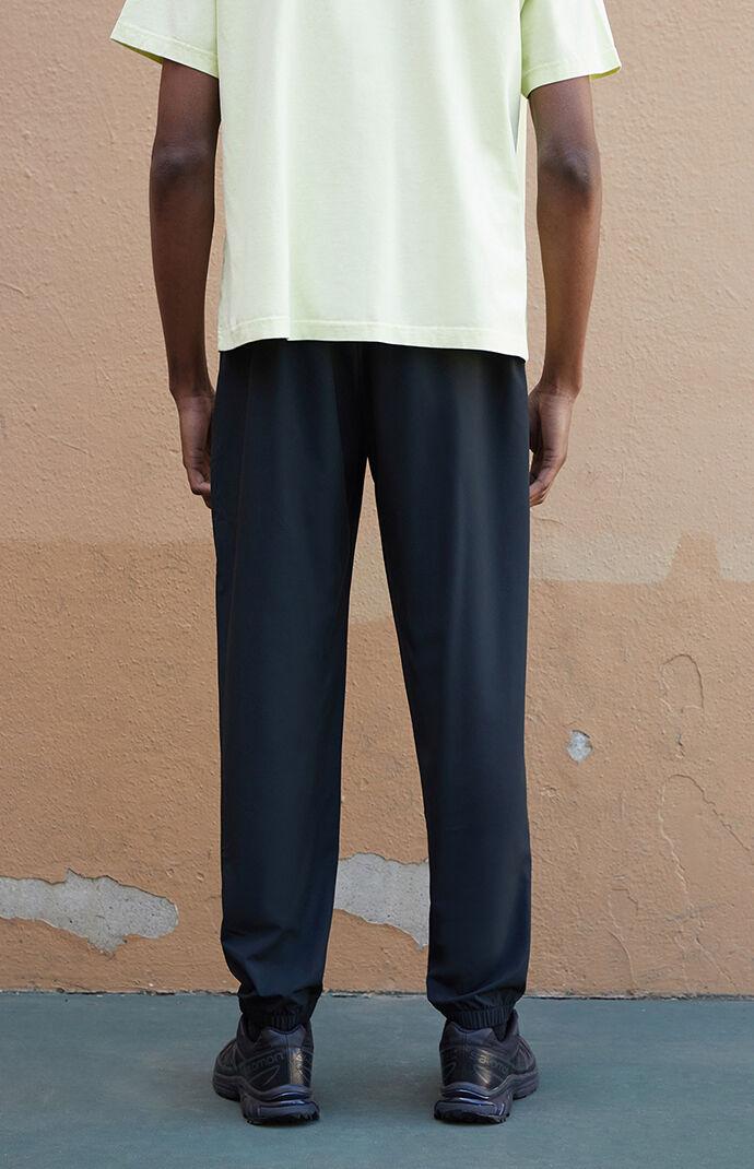 Active Black Nylon Jogger Sweatpants Product Image