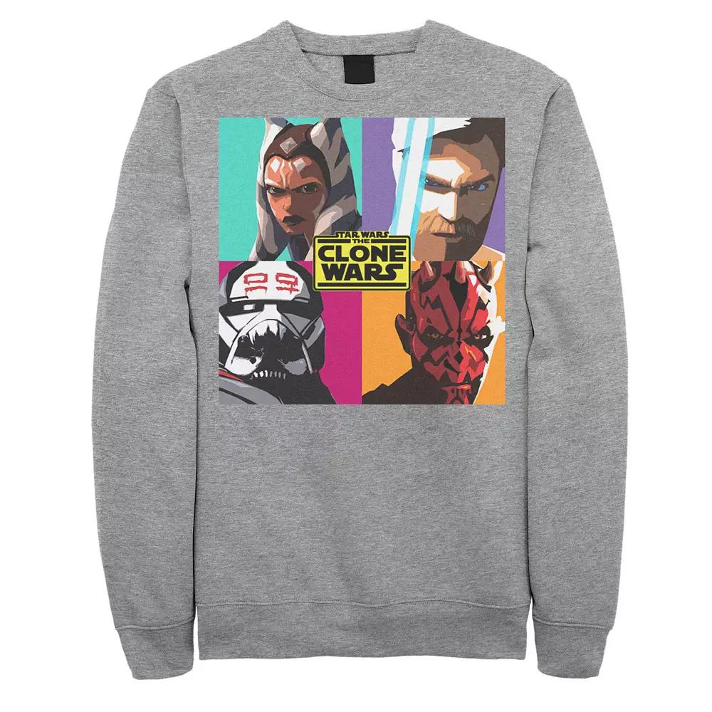 Men's Star Wars: The Clone Wars Pop Art Box Up Sweatshirt,  Product Image