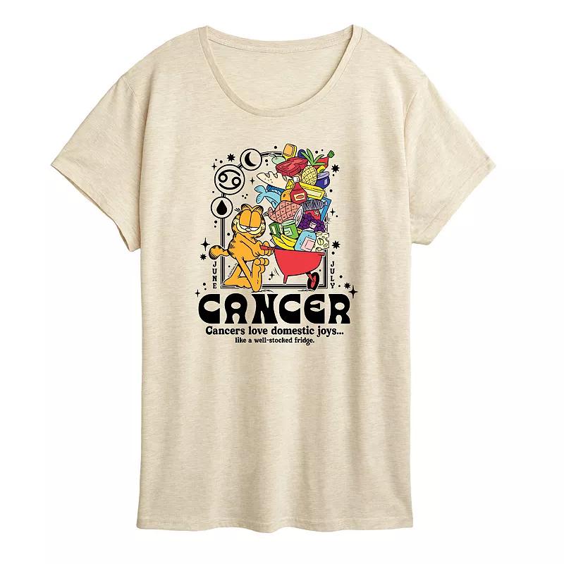 Womens Garfield Cancer Graphic Tee Product Image