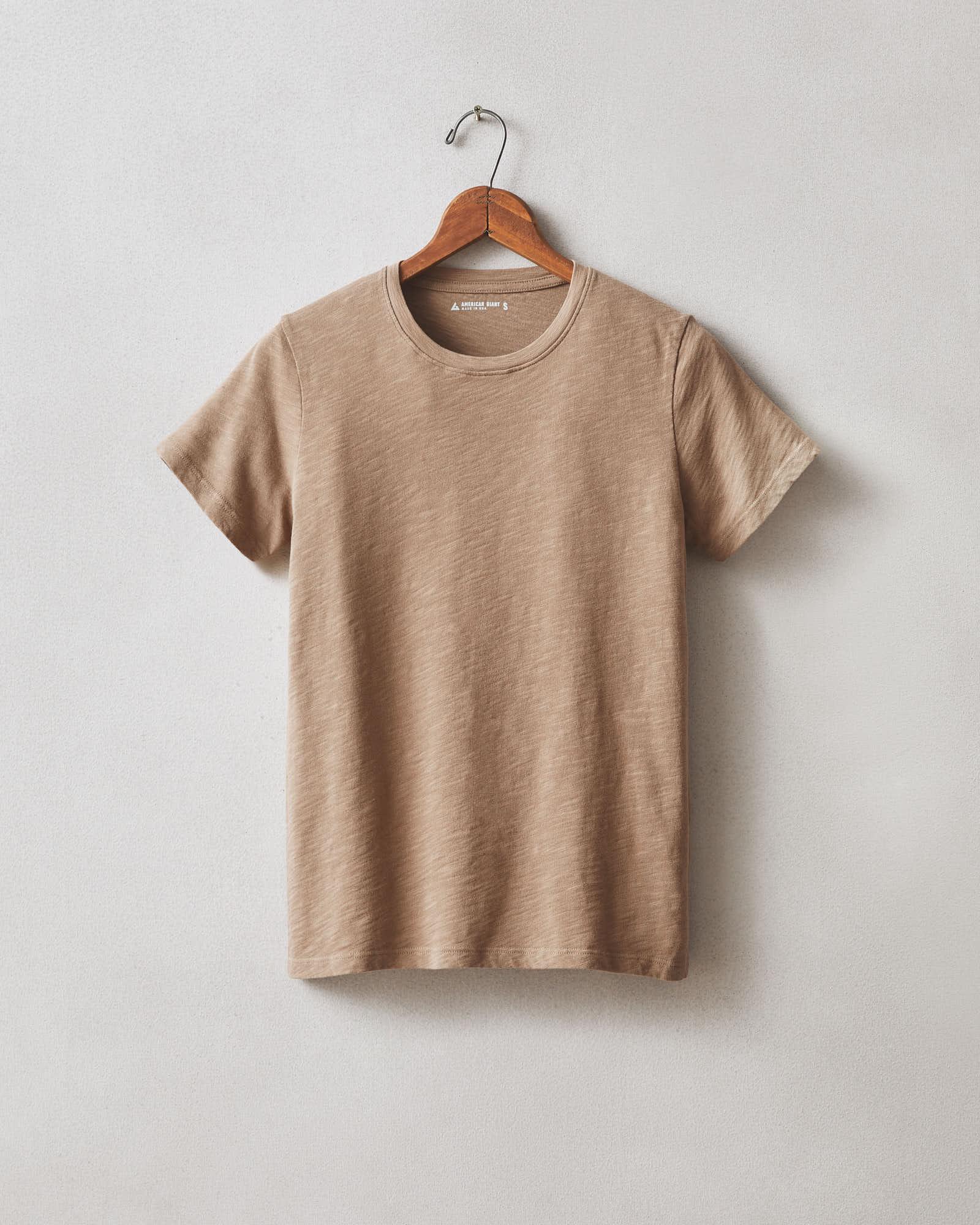 Women's Premium Slub Crew Tee - Pine Bark Product Image