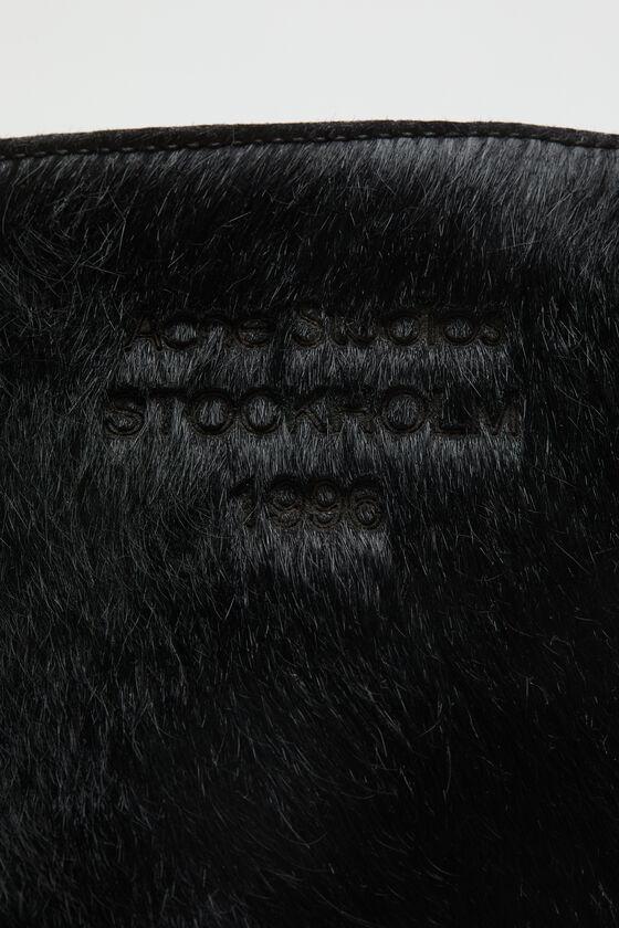Furry leather boot Product Image