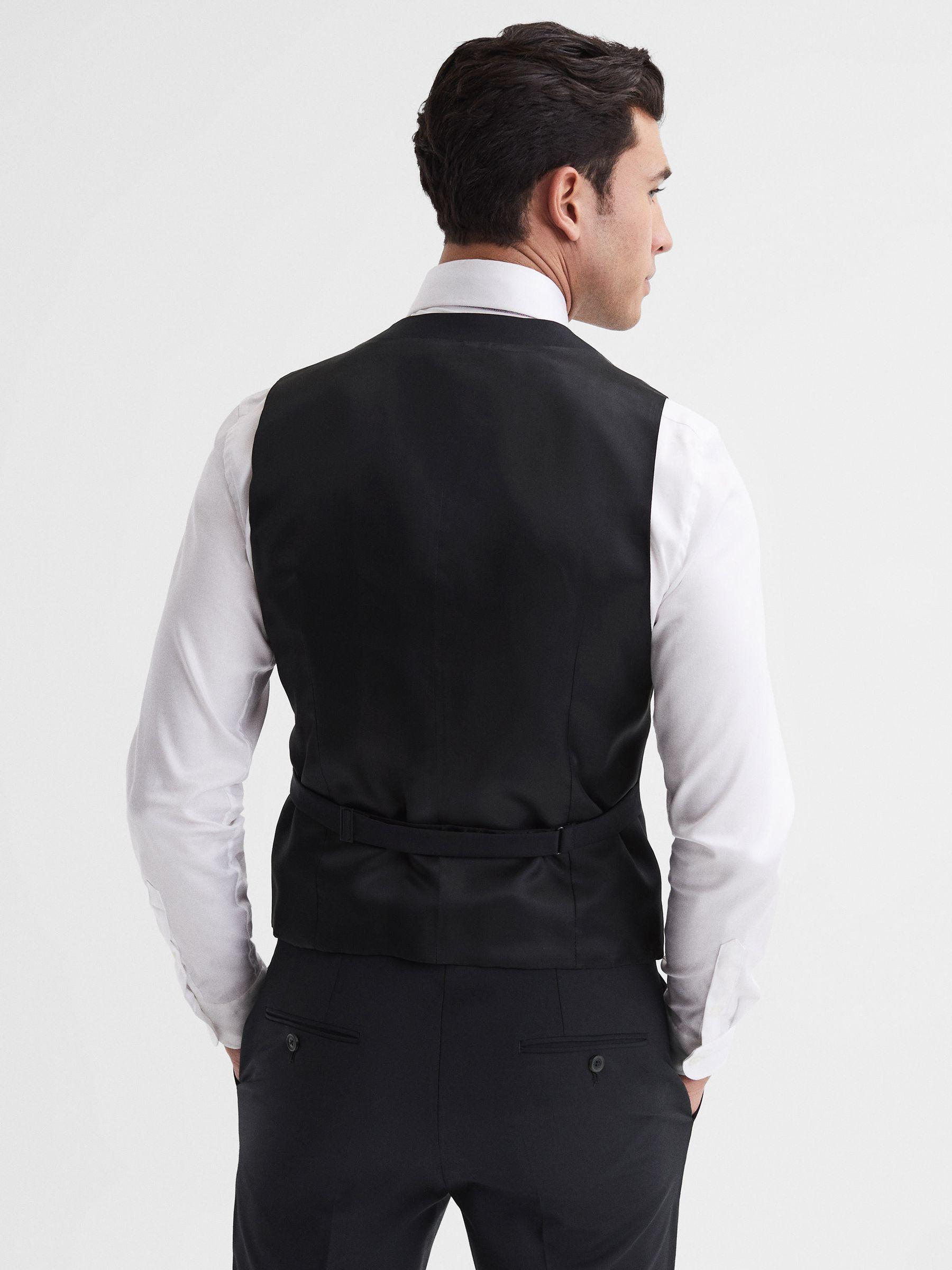 Modern Fit Travel Waistcoat in Black Product Image
