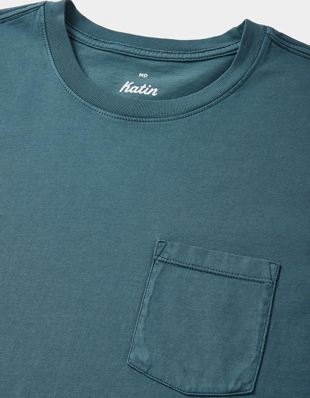 KATIN Base Mens Pocket Tee - SLATE BLUE Product Image