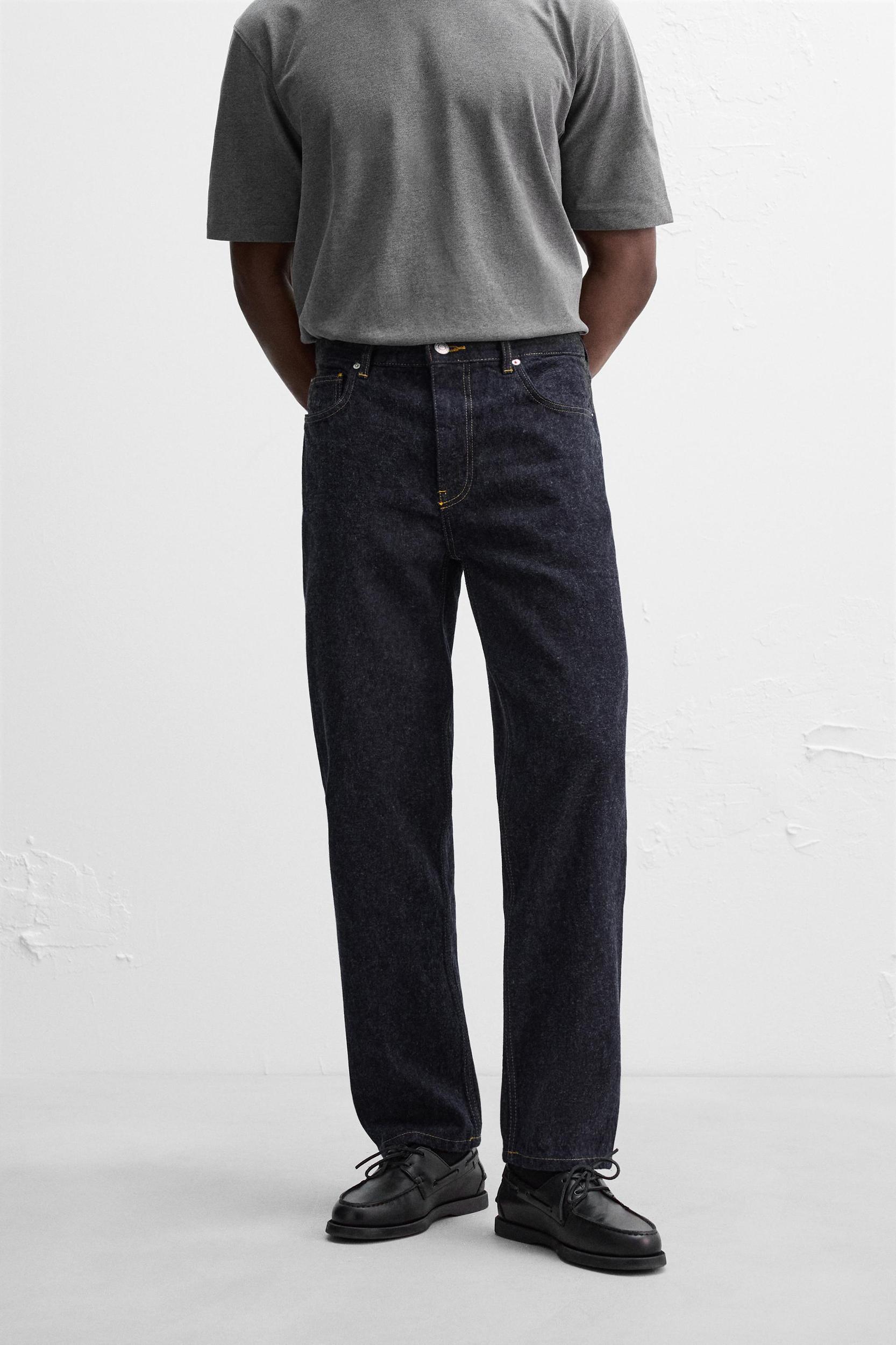 BRUSHED STRAIGHT FIT JEANS Product Image