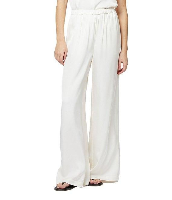 French Connection Ennis Satin Elastic Waist Satin Pants Product Image