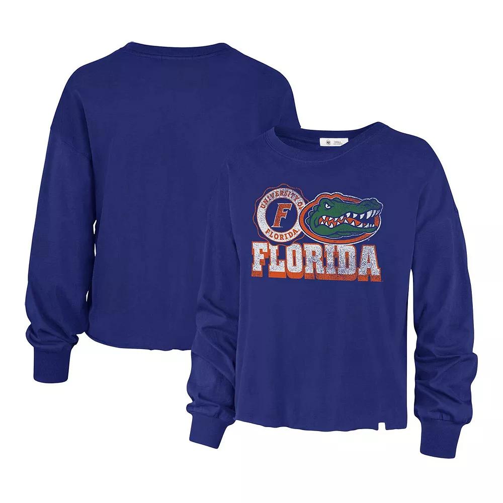 Women's '47 Royal Florida Gators Bottom Line Parkway Long Sleeve T-Shirt,  Product Image