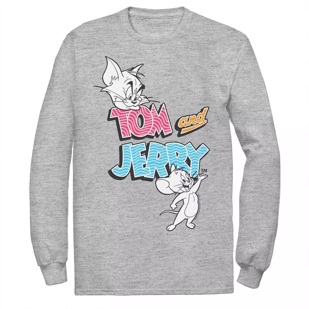 Men's Tom And Jerry Patterned Logo Stamp Portrait Tee,  Product Image