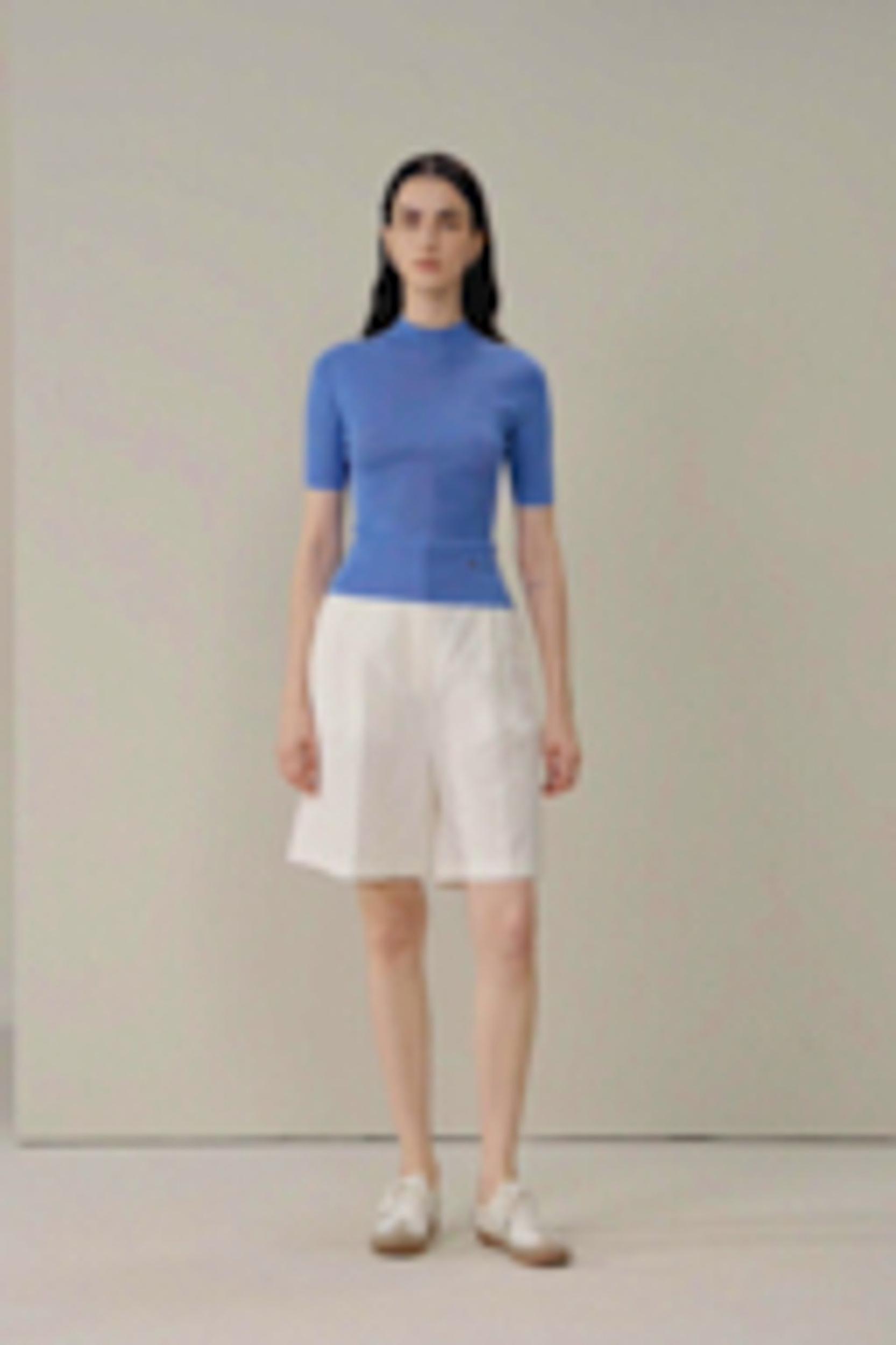 Seamless Silk-Cotton Slim-Fit Knit Top Product Image