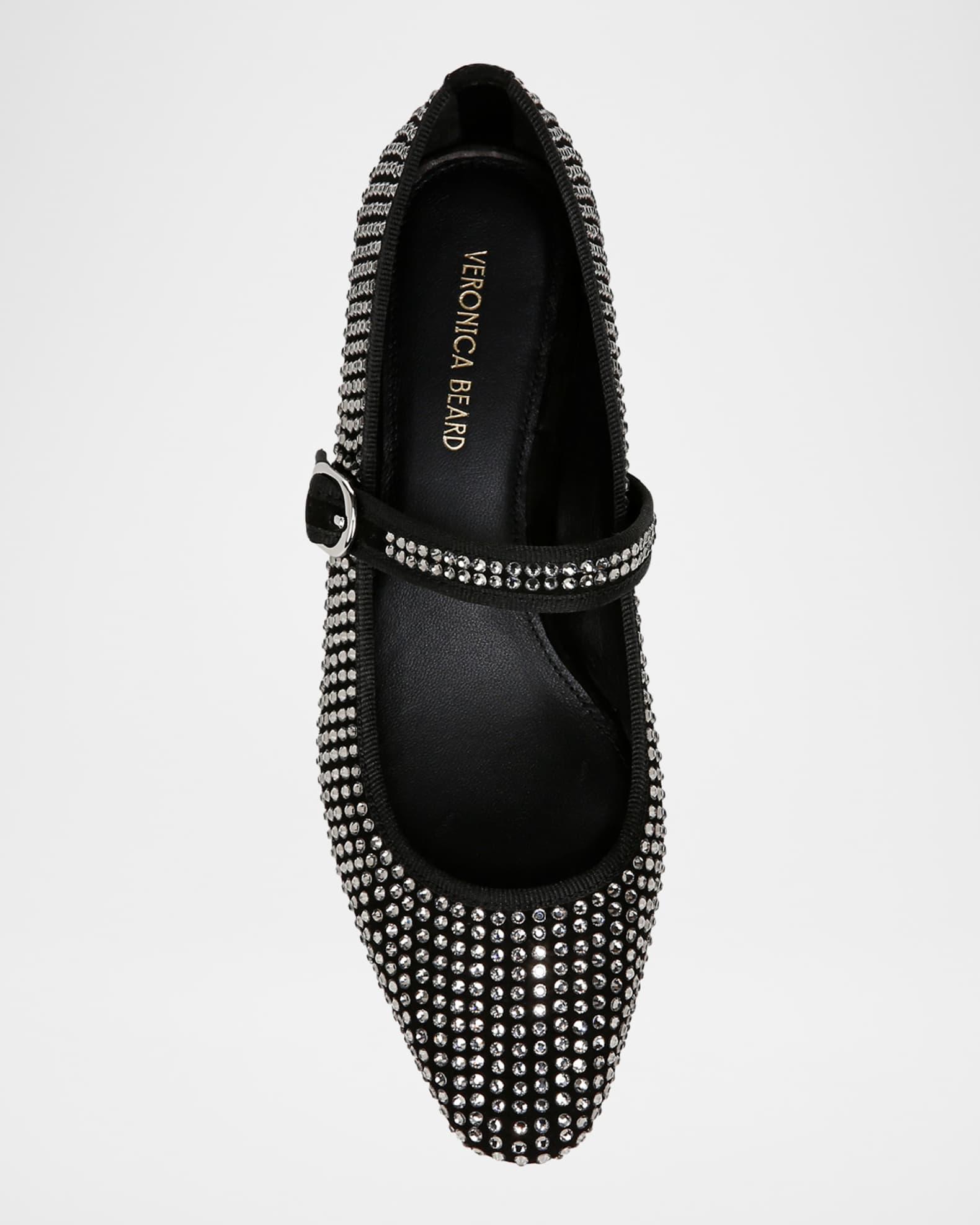 Cade Crystal-Embellished Mary Jane Ballerina Pumps Product Image