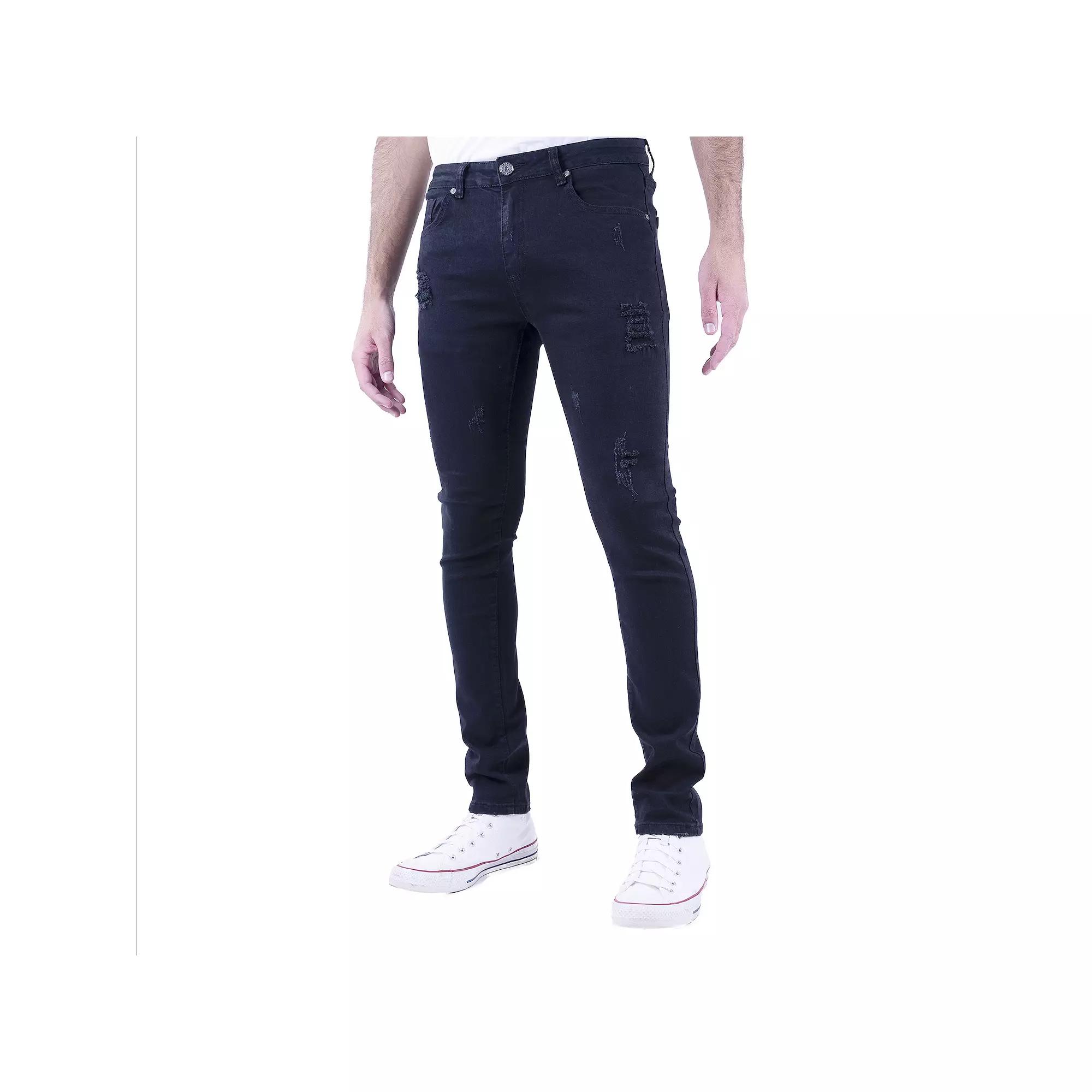 Men's Recess Slim-Fit 5-Pocket Distressed Jeans,  Product Image