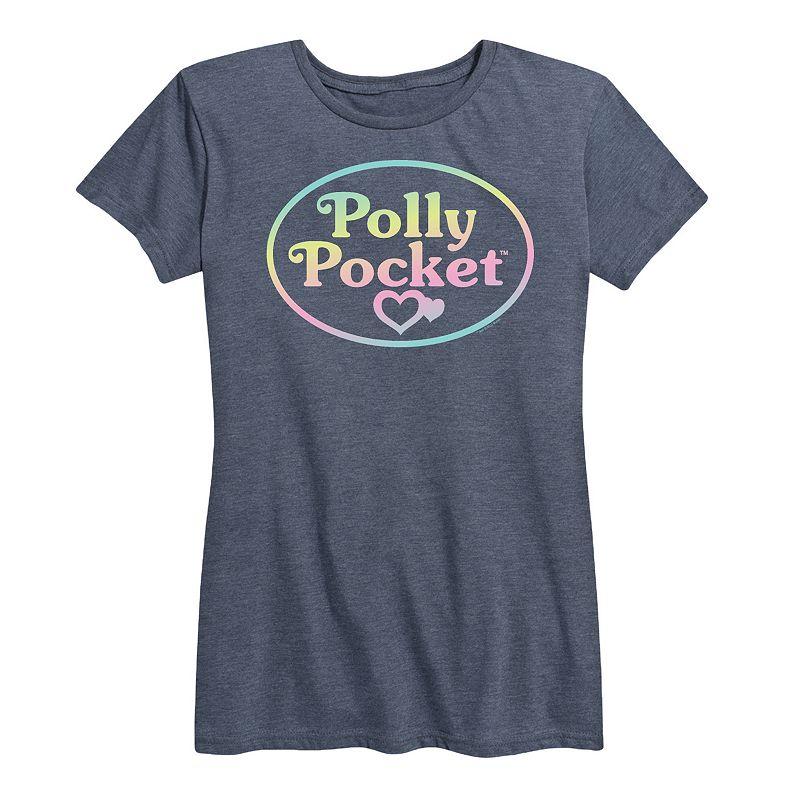 Women's Polly Pocket Ombre Logo Graphic Tee,  Product Image