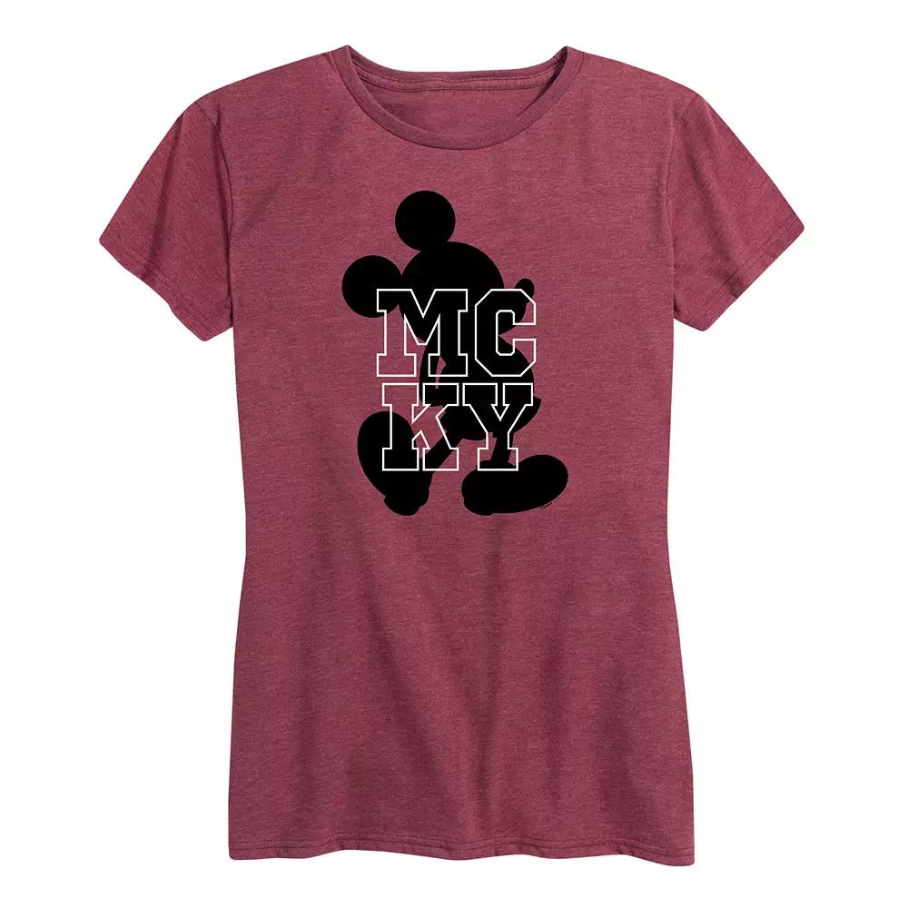 Disney's Mickey Mouse Women's Silhouette Graphic Tee,  Product Image