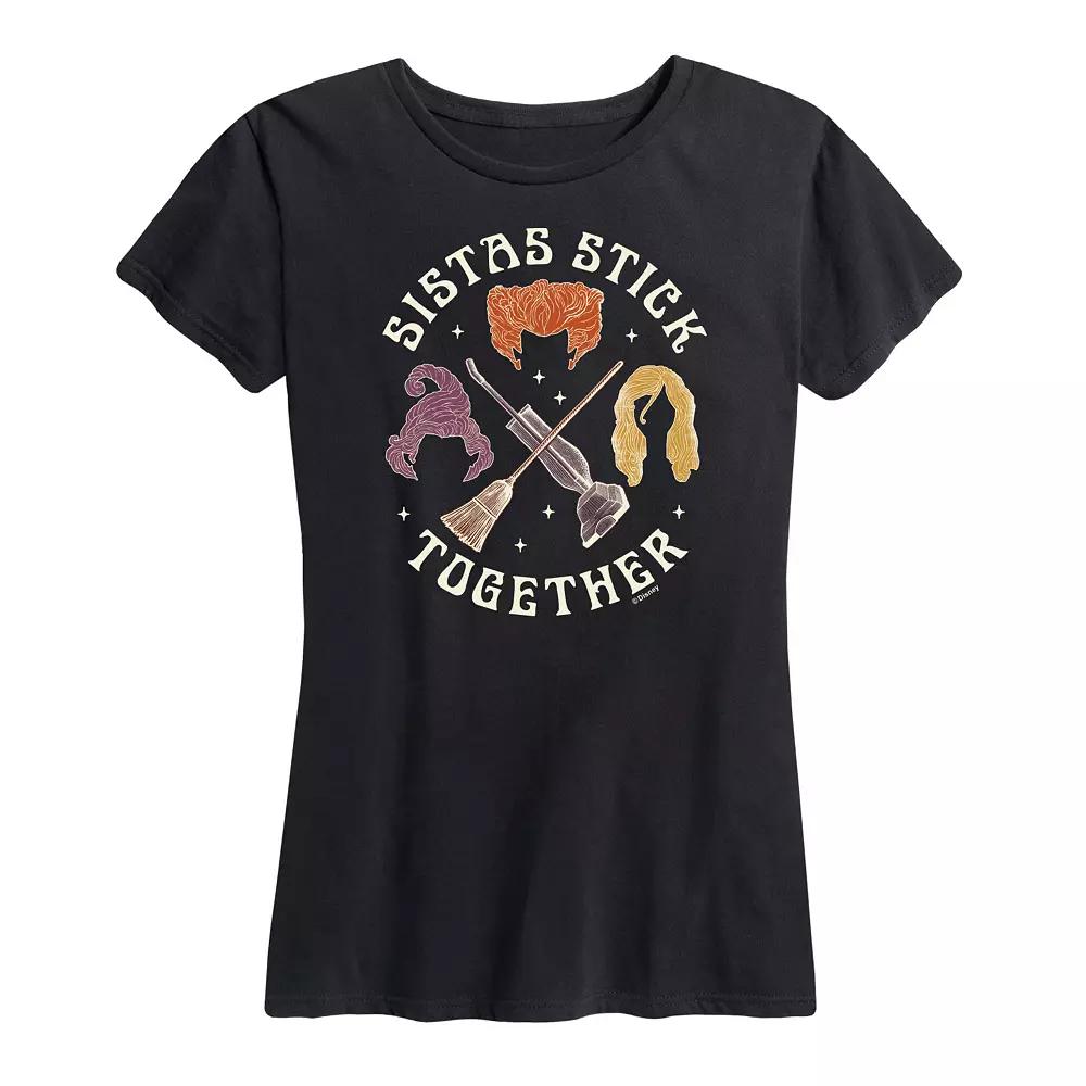 Disney's Hocus Pocus Women's Sistas Stick Together Graphic Tee, Girl's,  Product Image