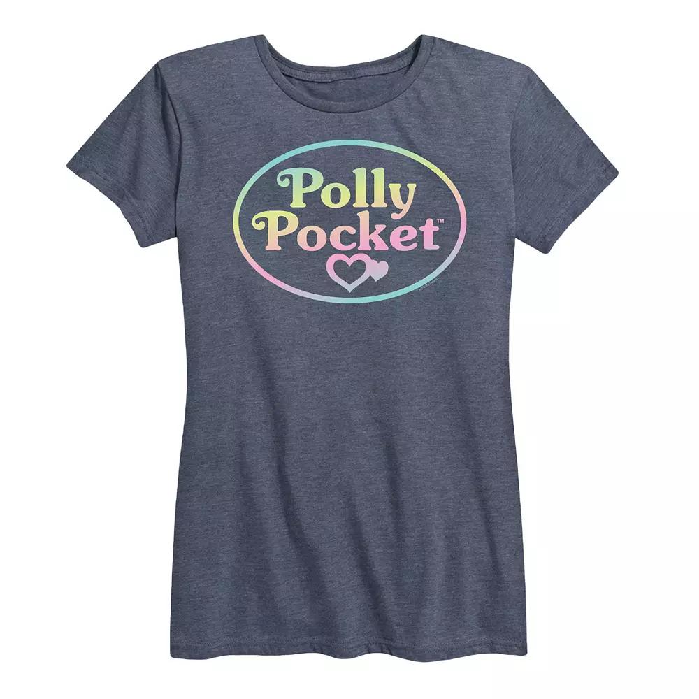 Women's Polly Pocket Ombre Logo Graphic Tee,  Product Image