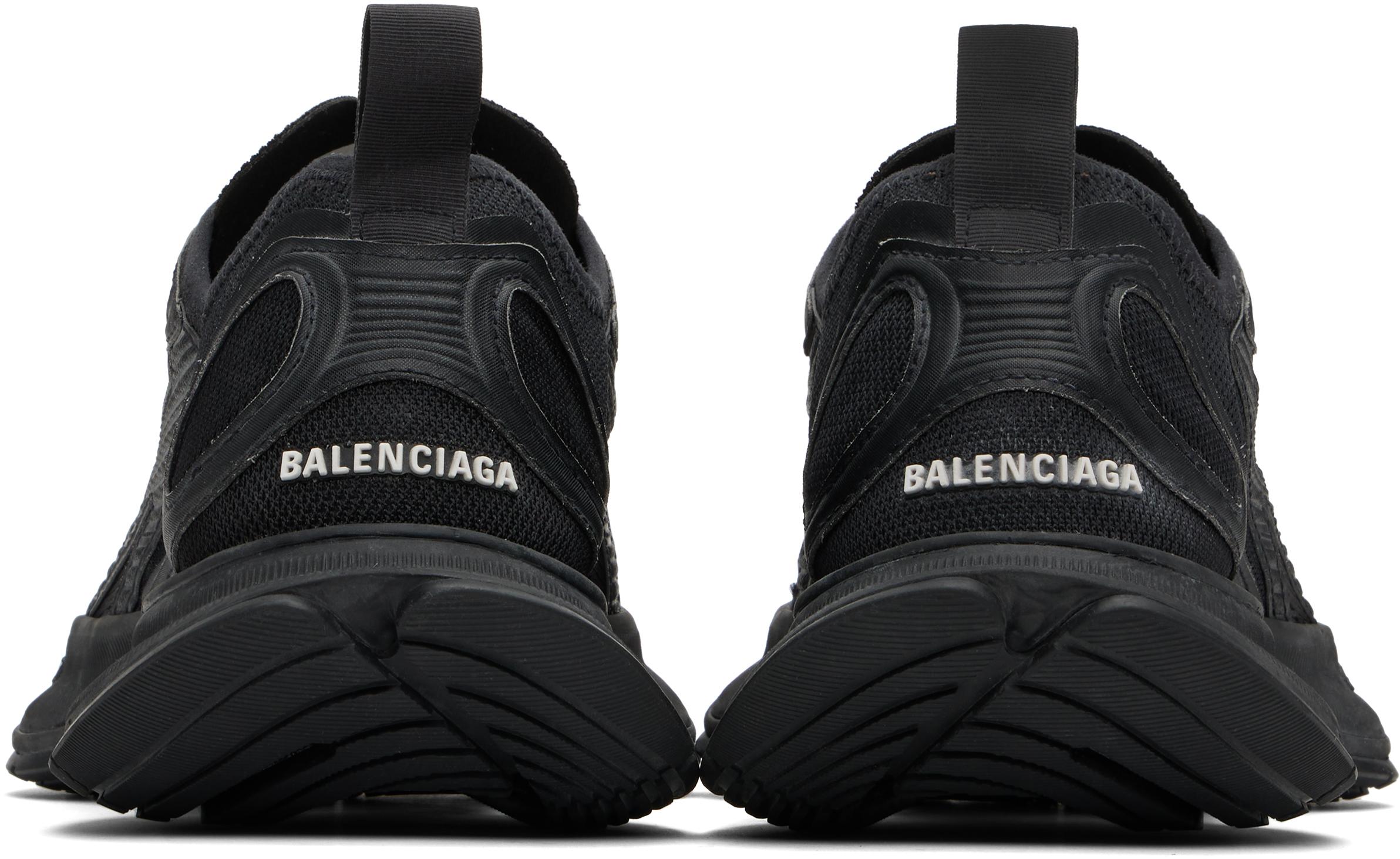 BALENCIAGA Black Mesh And Rubber Circuit Sneakers Product Image
