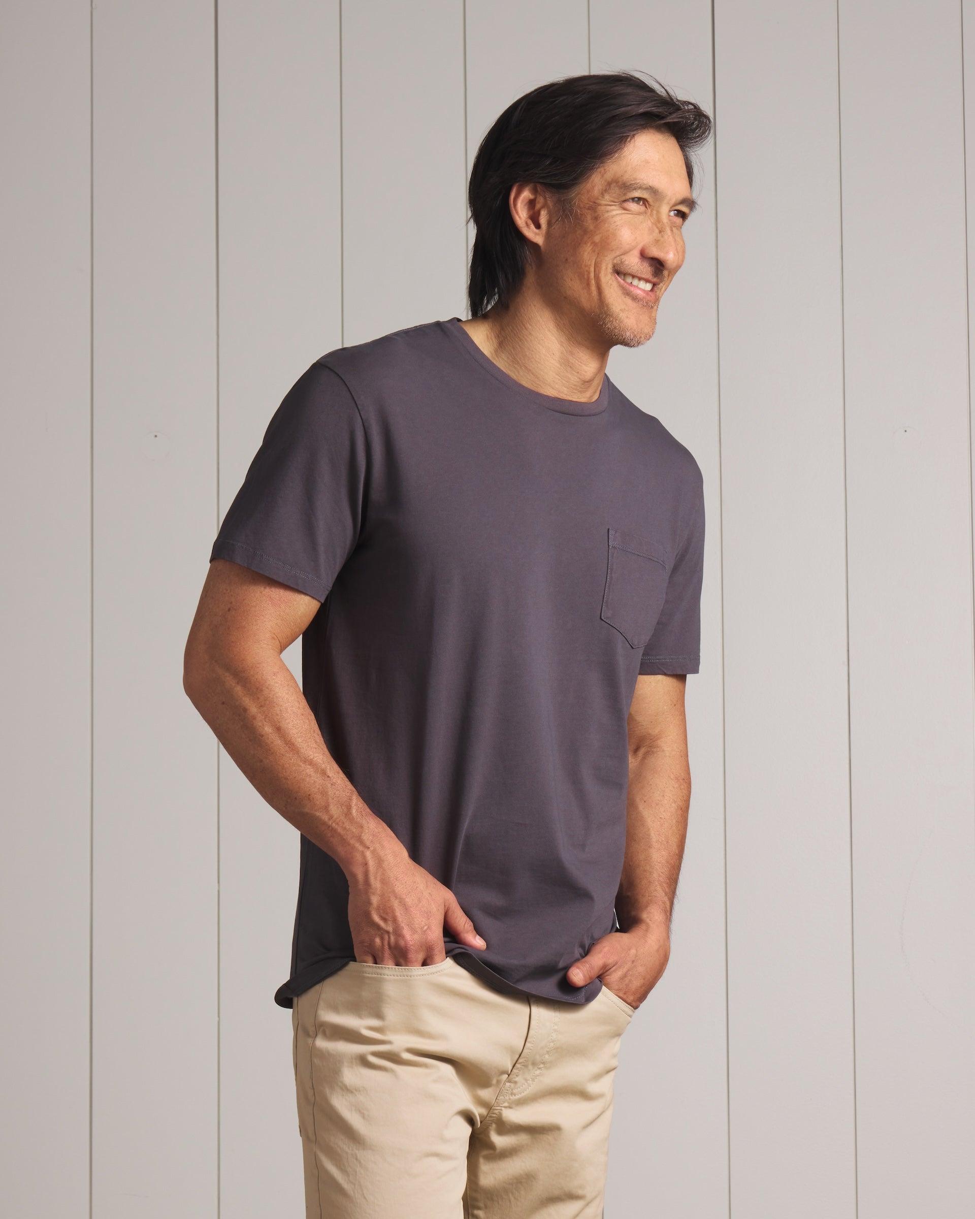 Pima Cotton Pocket Tee - Forged Iron (Final Sale)* Product Image