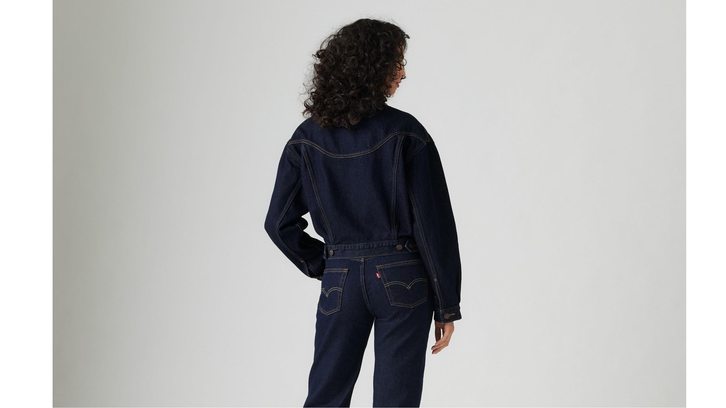 Shrunken '90s Western Trucker Jacket Product Image