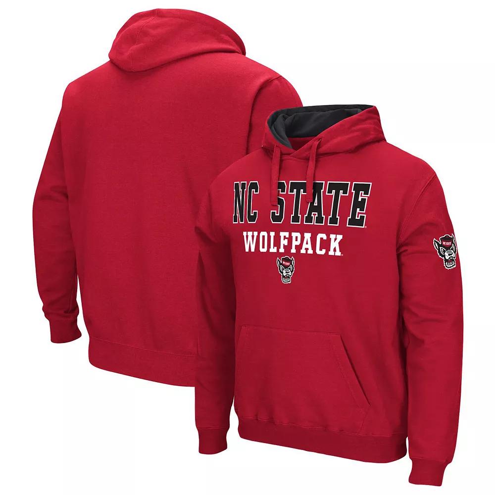 Men's Colosseum Red NC State Wolfpack Sunrise Pullover Hoodie,  Product Image