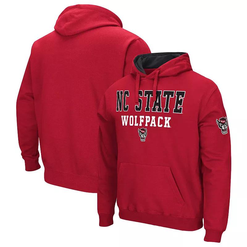 Men's Colosseum Red NC State Wolfpack Sunrise Pullover Hoodie,  Product Image
