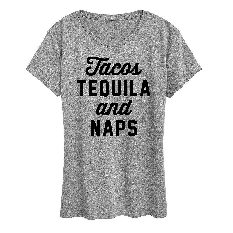 Women's Tacos Tequila And Naps Graphic Tee,  Product Image