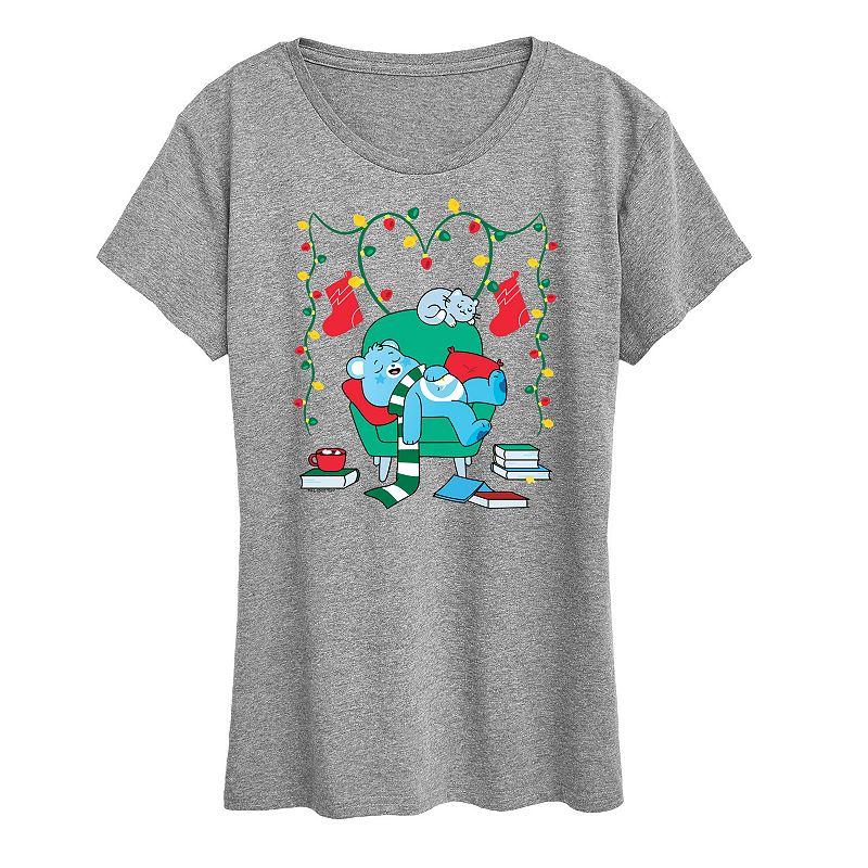 Women's Care Bears Cozy Christmas Graphic Tee, Girl's,  Product Image