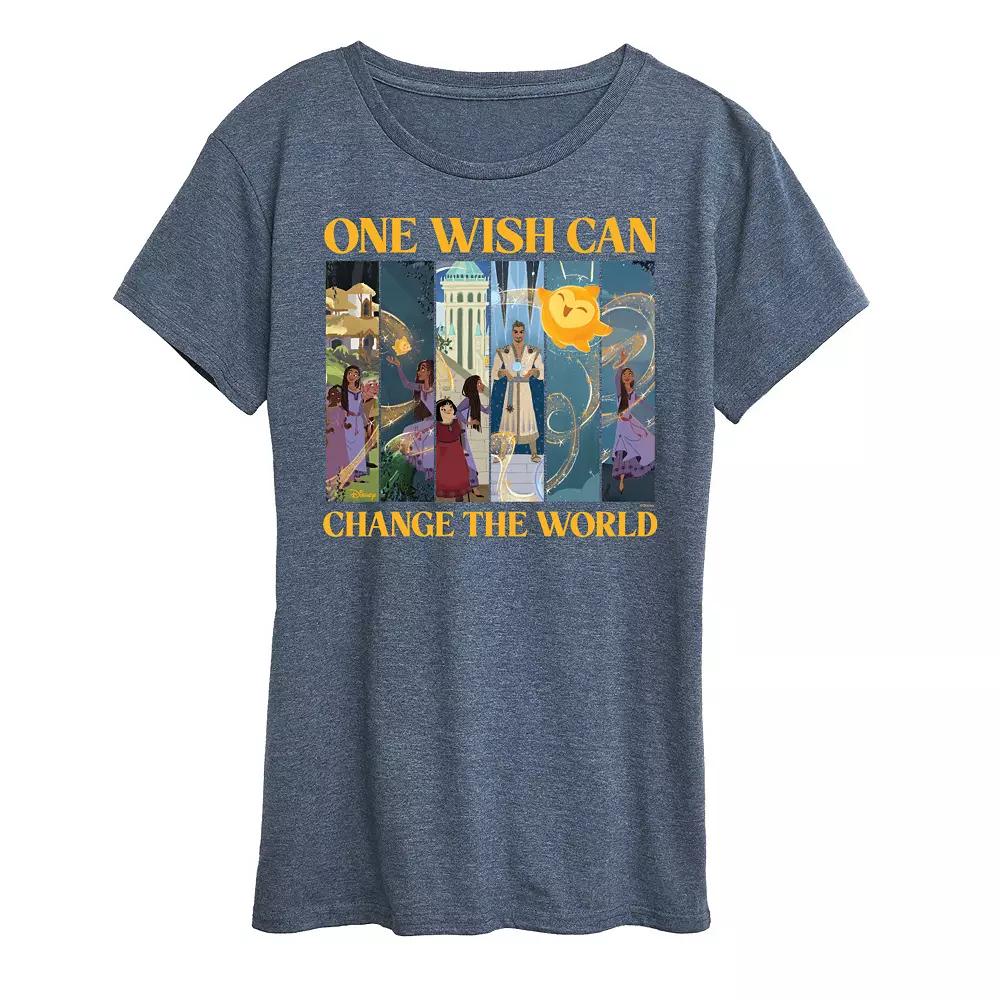 Disney's Wish Women's Change The World Graphic Tee, Girl's,  Product Image