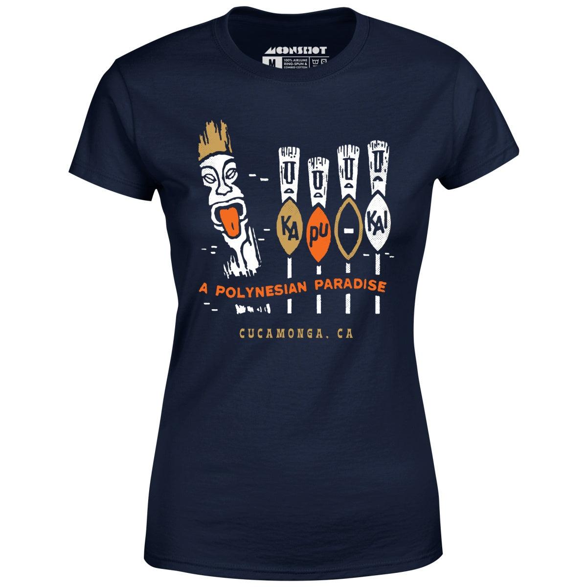 Kapu Kai - Cucamonga, CA - Vintage Tiki Bar - Women's T-Shirt Female Product Image