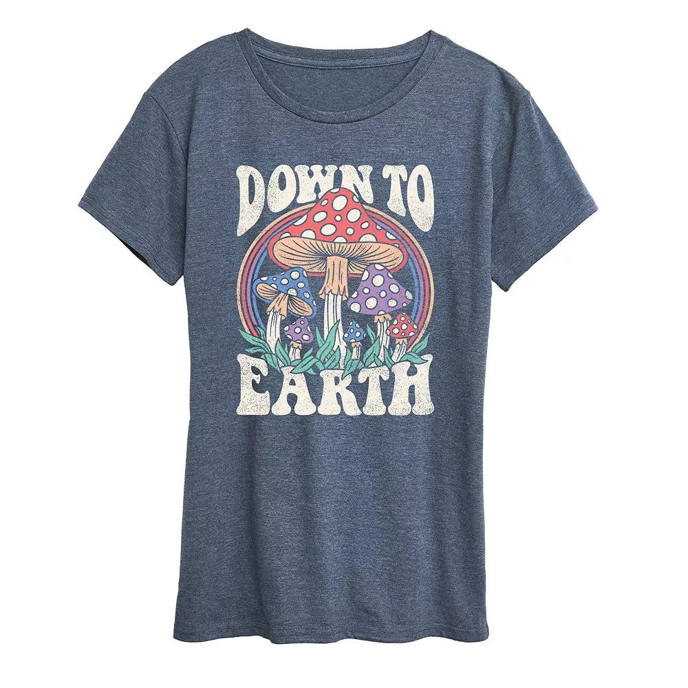 Plus Down To Earth Mushrooms Graphic Tee, Women's,  Product Image