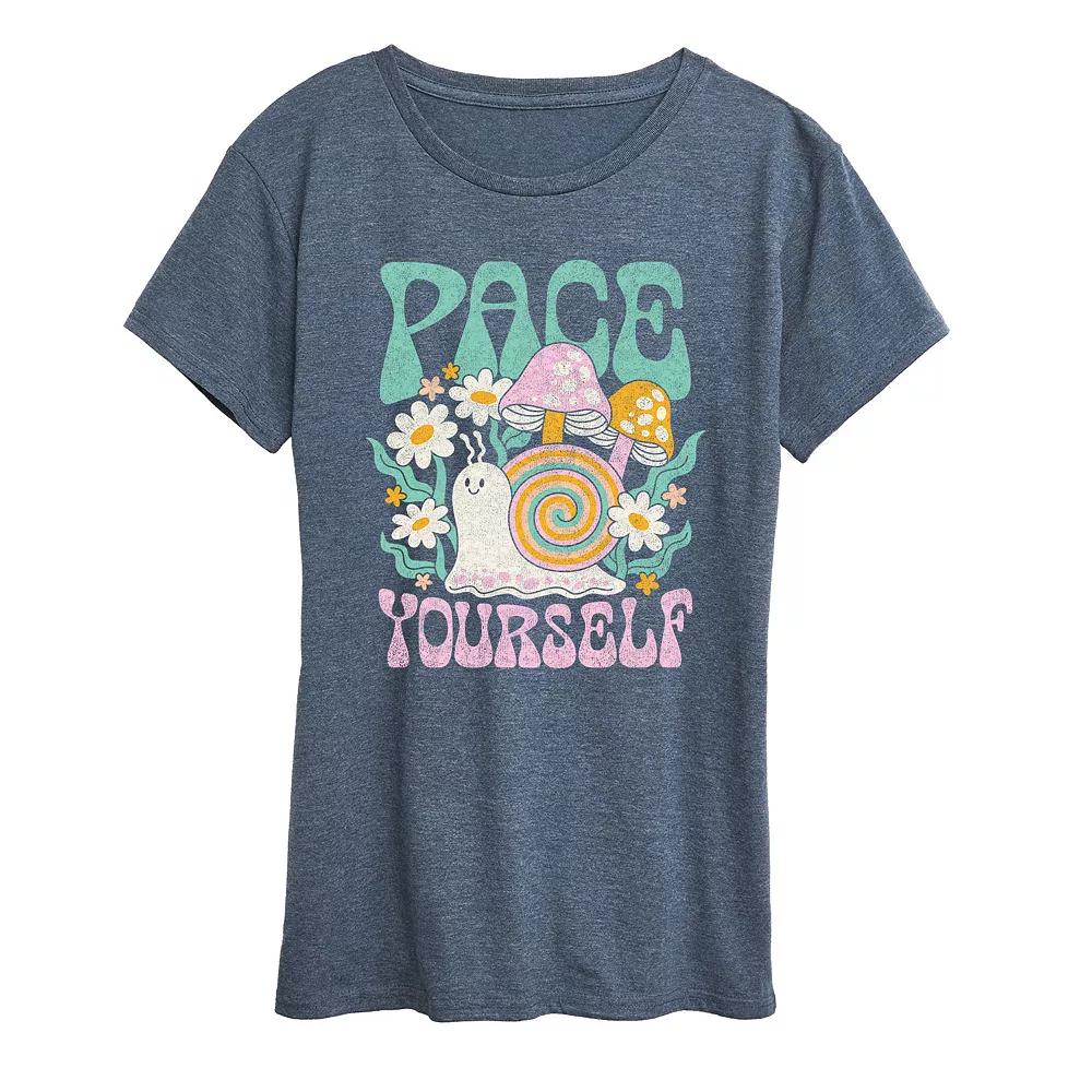Women's Pace Yourself Snail Graphic Tee,  Product Image